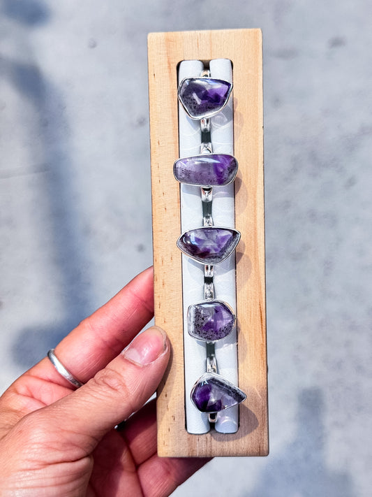 Atomic Amethyst Rings
