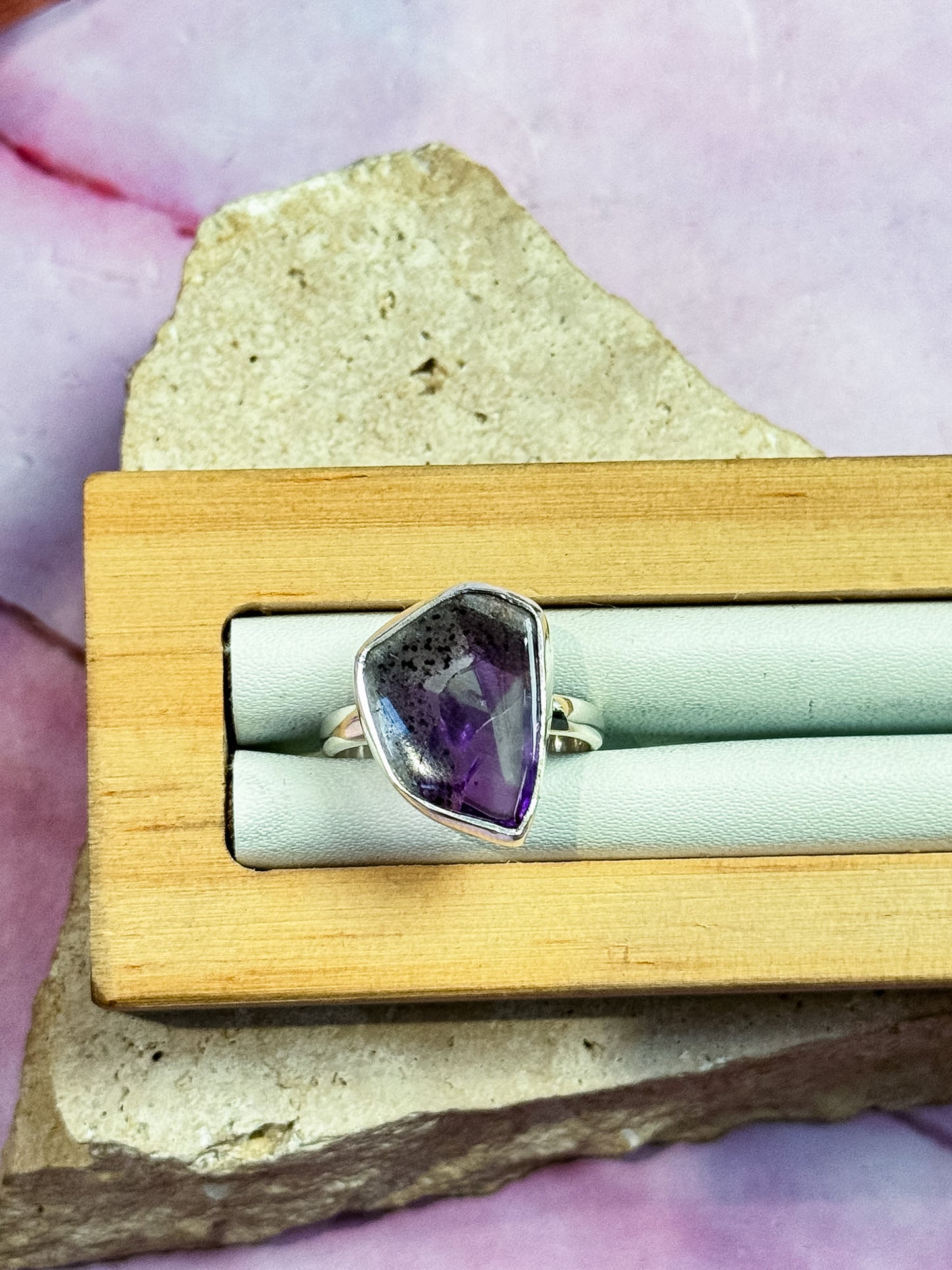 Atomic Amethyst Rings