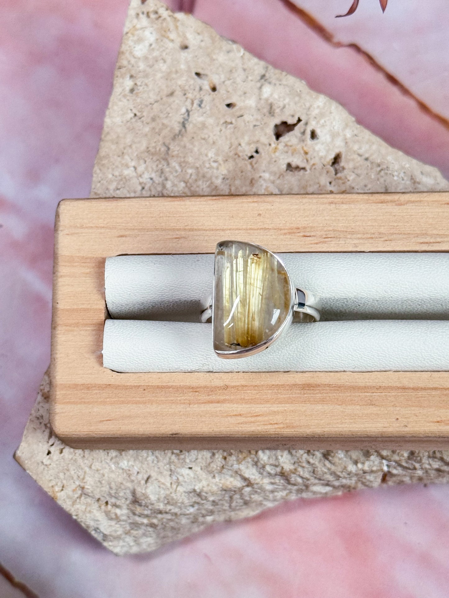 Gold Rutilated Quartz Rings
