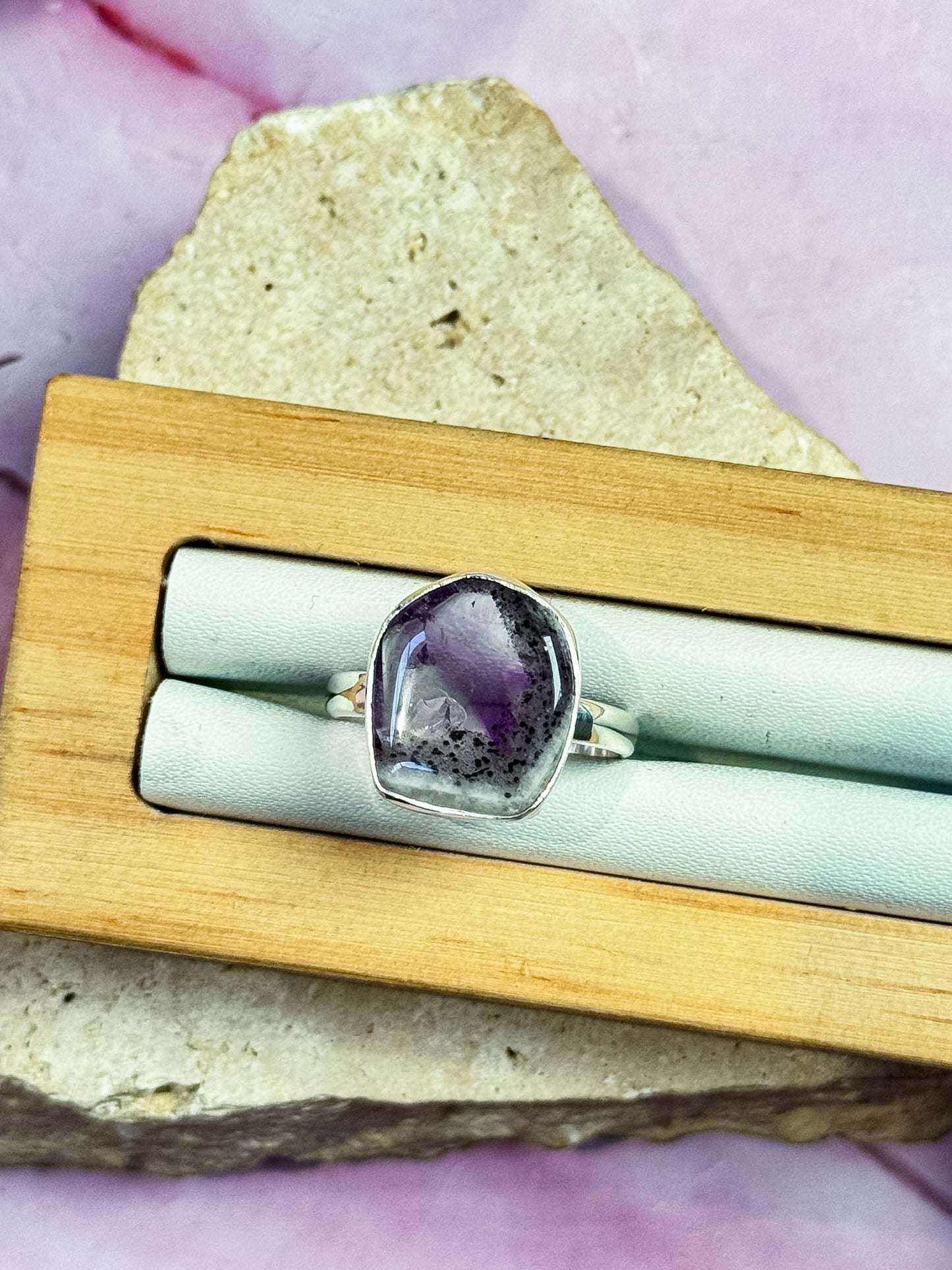 Atomic Amethyst Rings