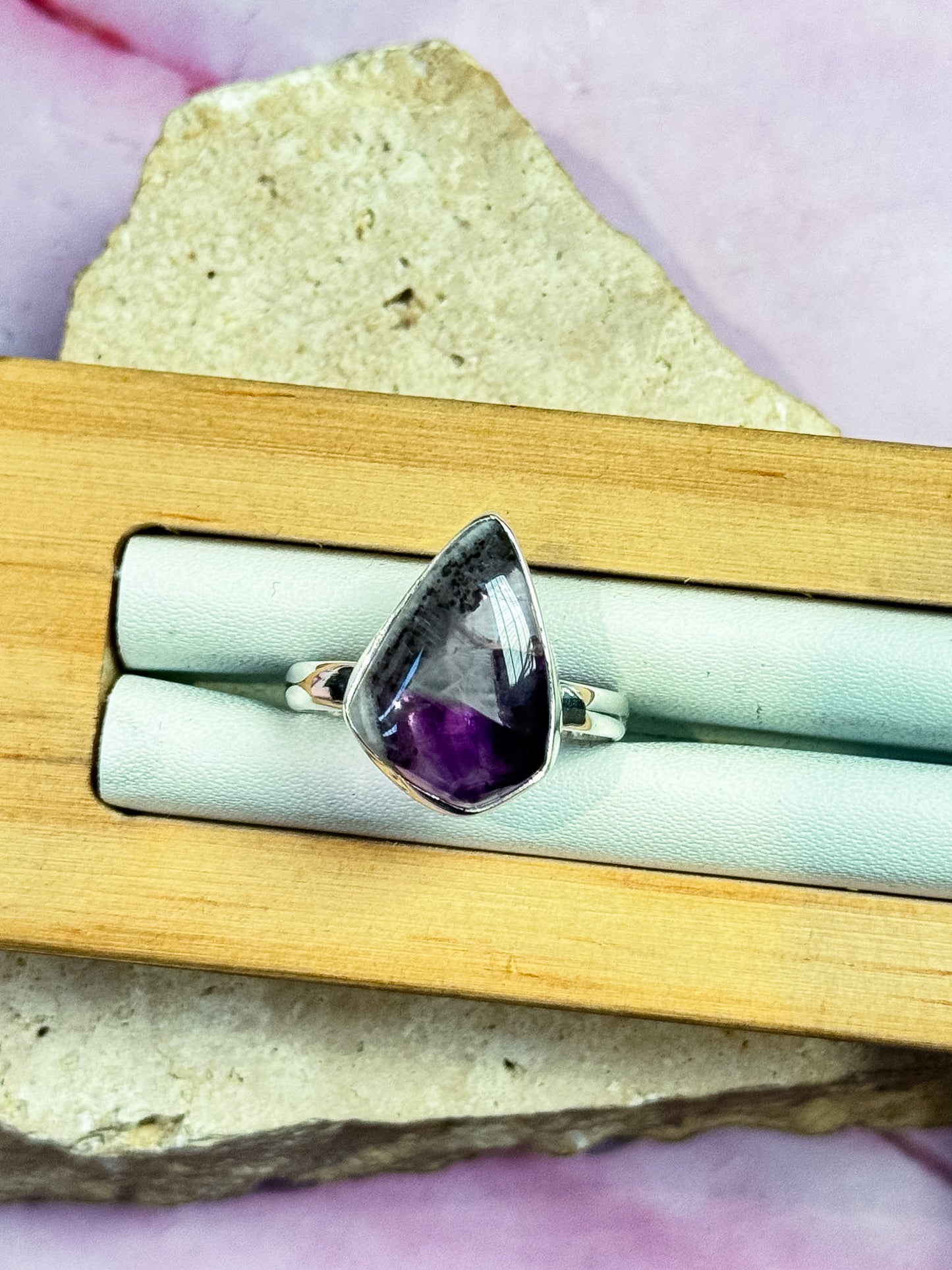 Atomic Amethyst Rings
