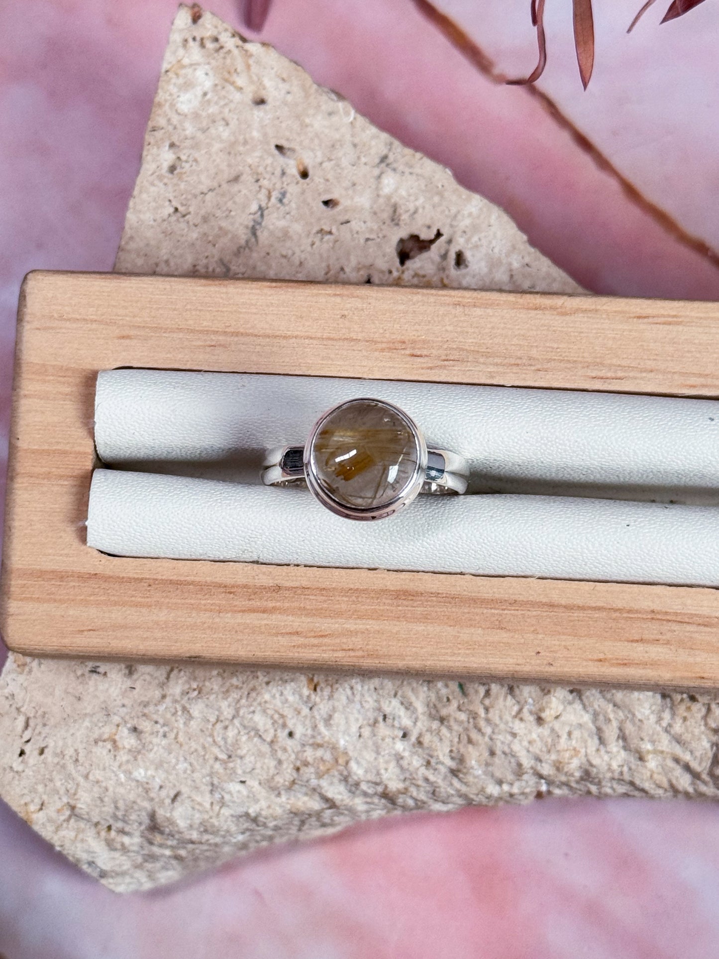 Gold Rutilated Quartz Rings
