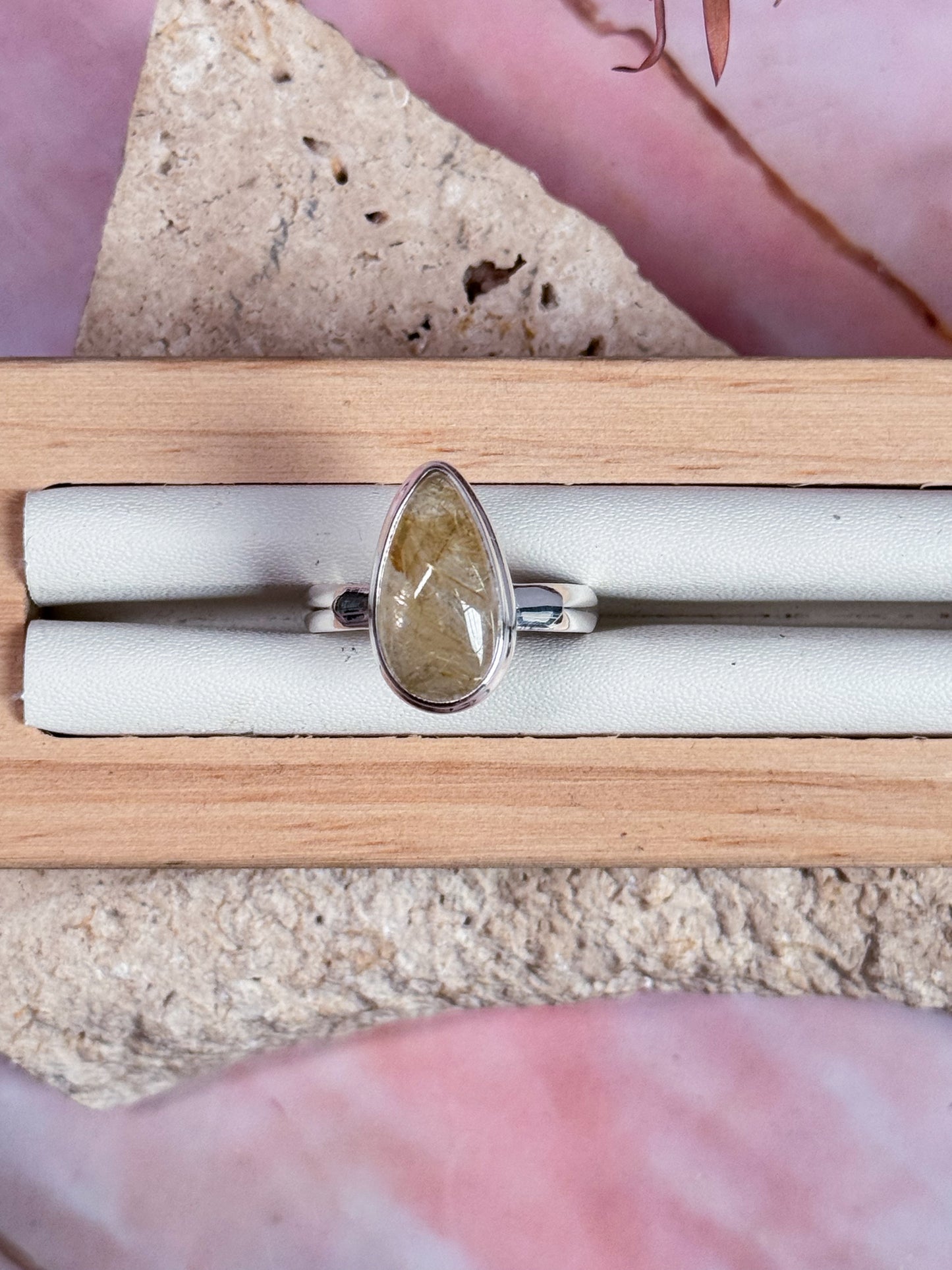 Gold Rutilated Quartz Rings