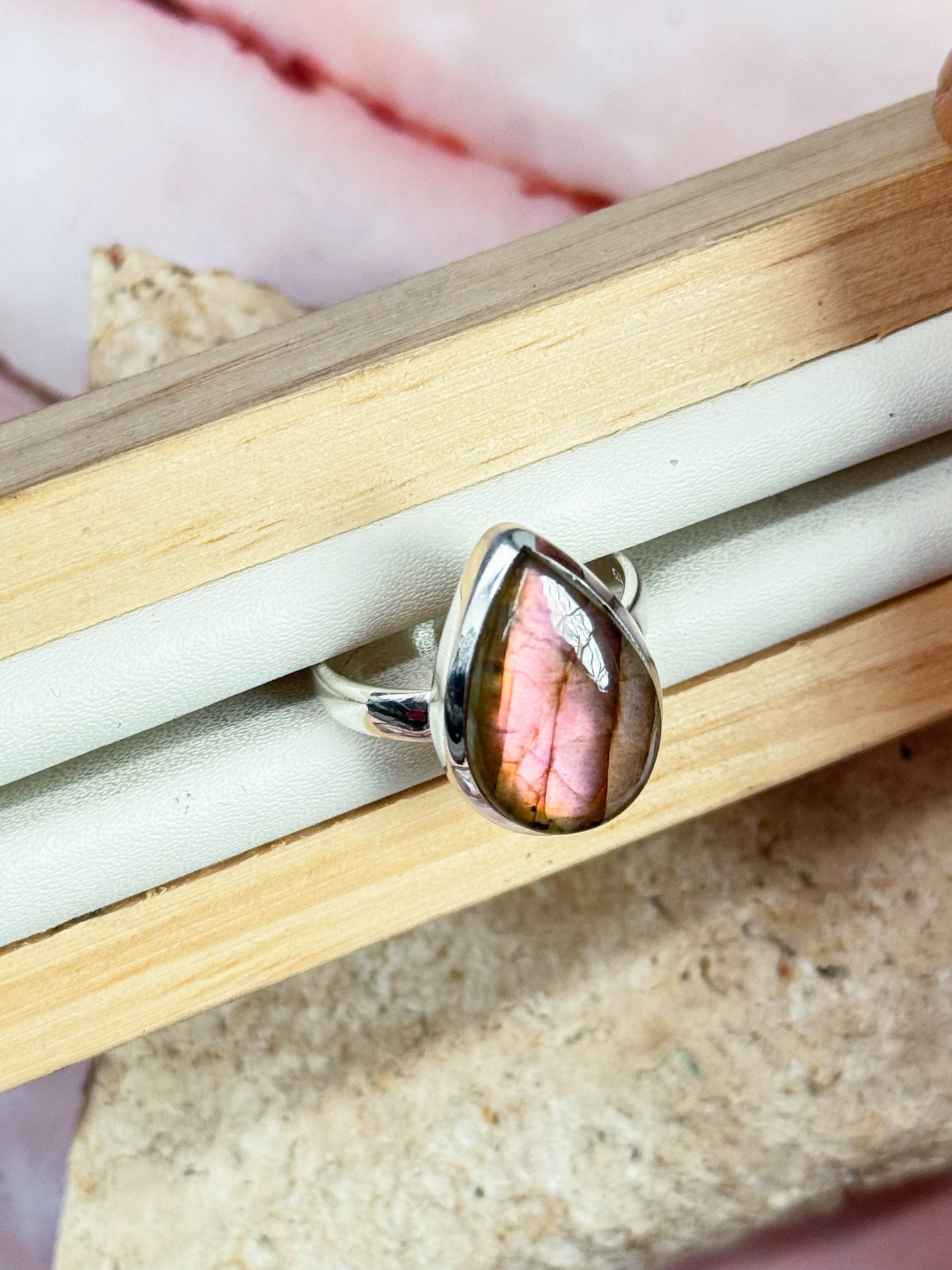 Purple Labradorite Rings