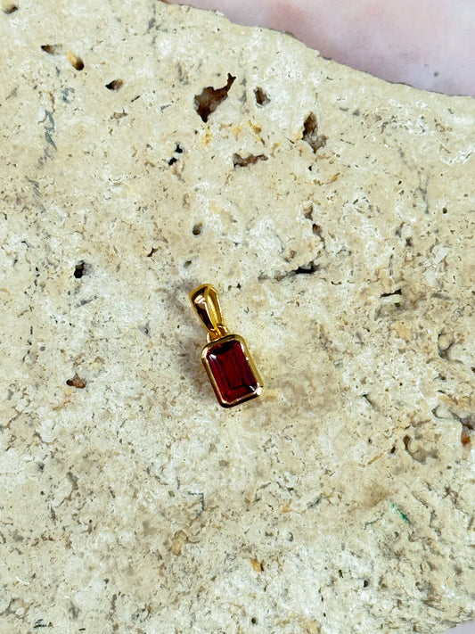 Dainty Garnet Pendants (Drop 3)