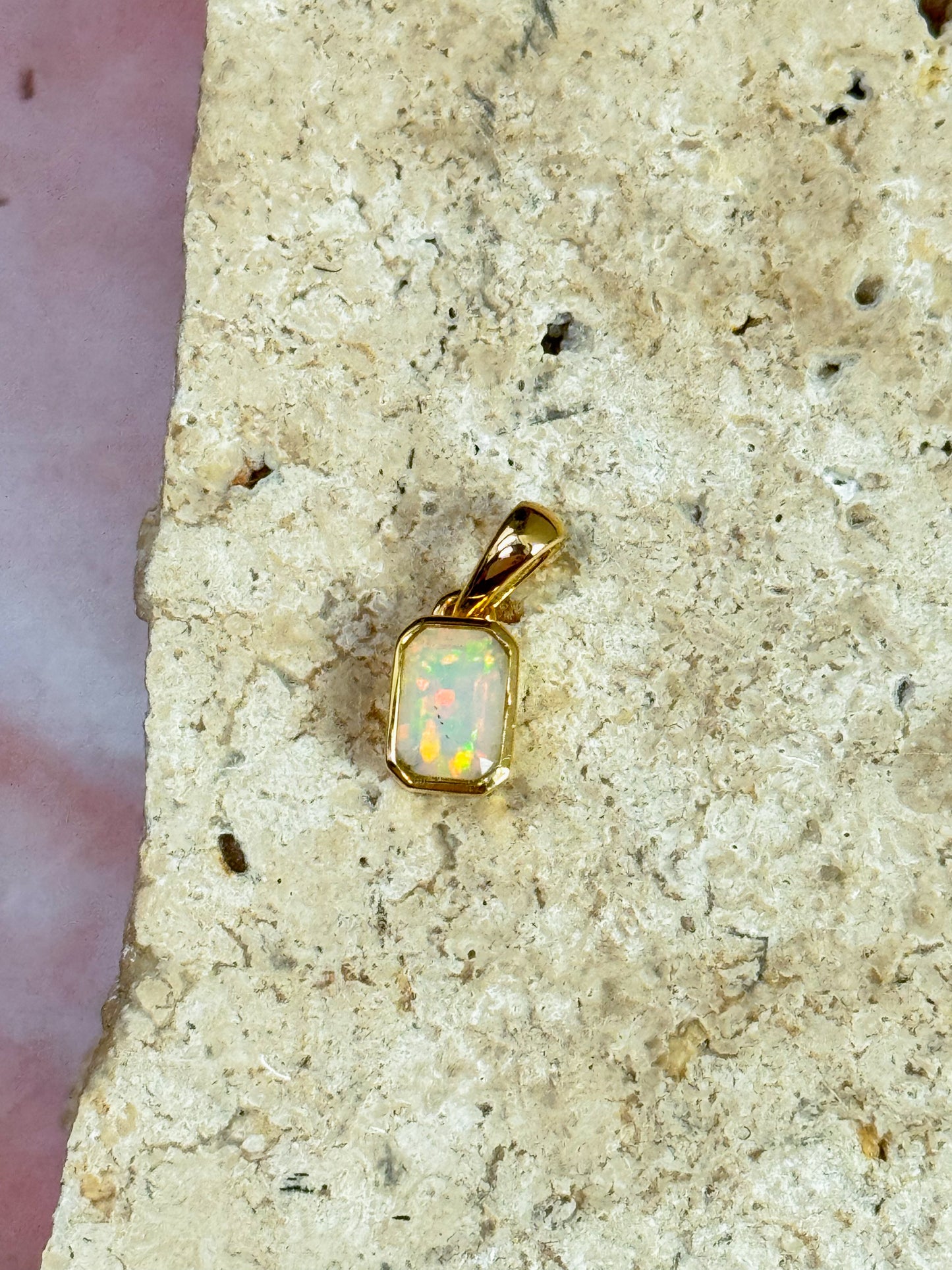 Dainty Ethiopian Opal Pendants (Drop 3)