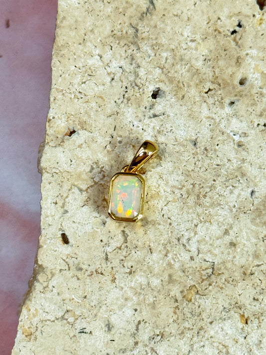 Dainty Ethiopian Opal Pendants (Drop 3)
