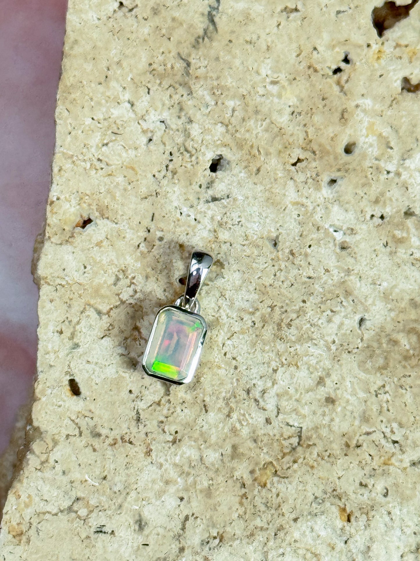 Dainty Ethiopian Opal Pendants (Drop 3)