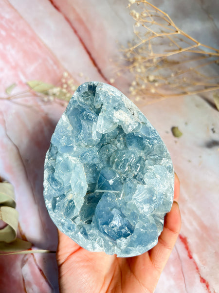 Celestite Geode Egg