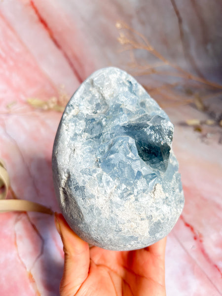 Celestite Geode Egg
