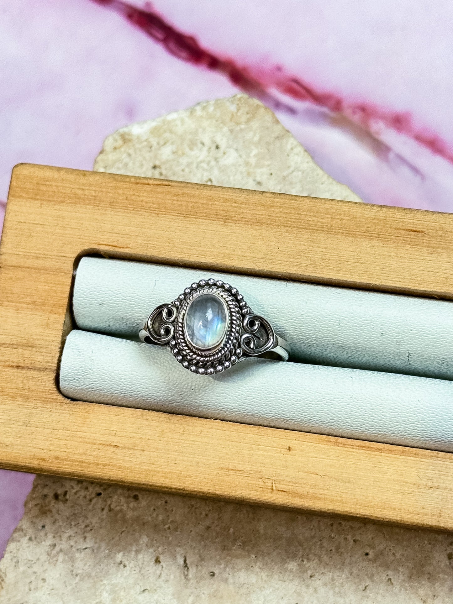 Moonstone Rings - Filigree