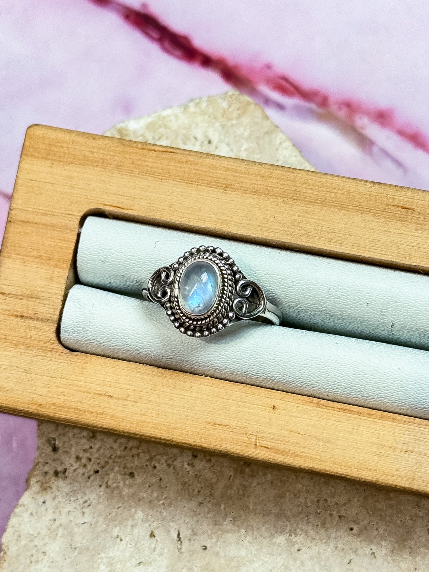 Moonstone Rings - Filigree