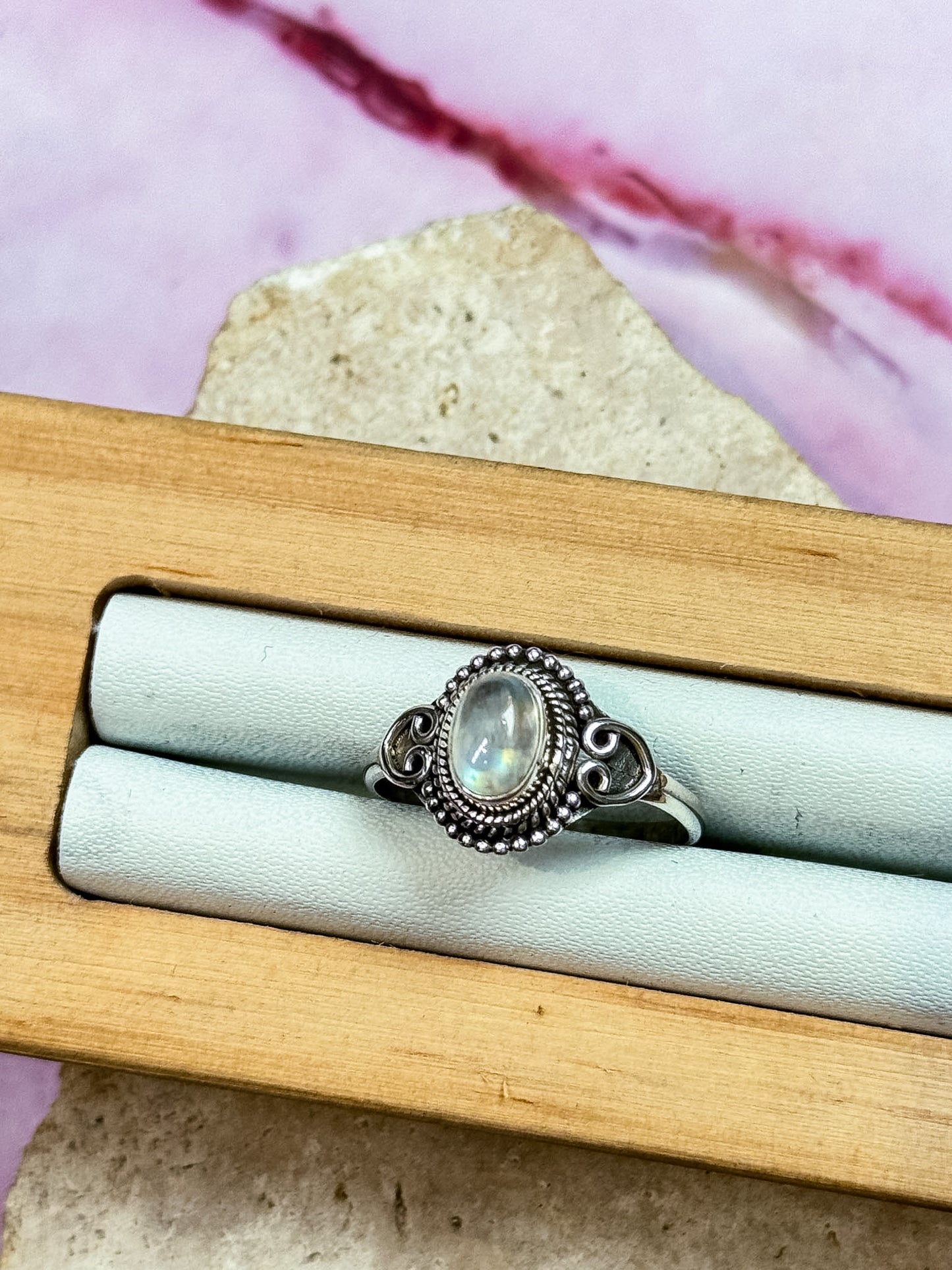 Moonstone Rings - Filigree