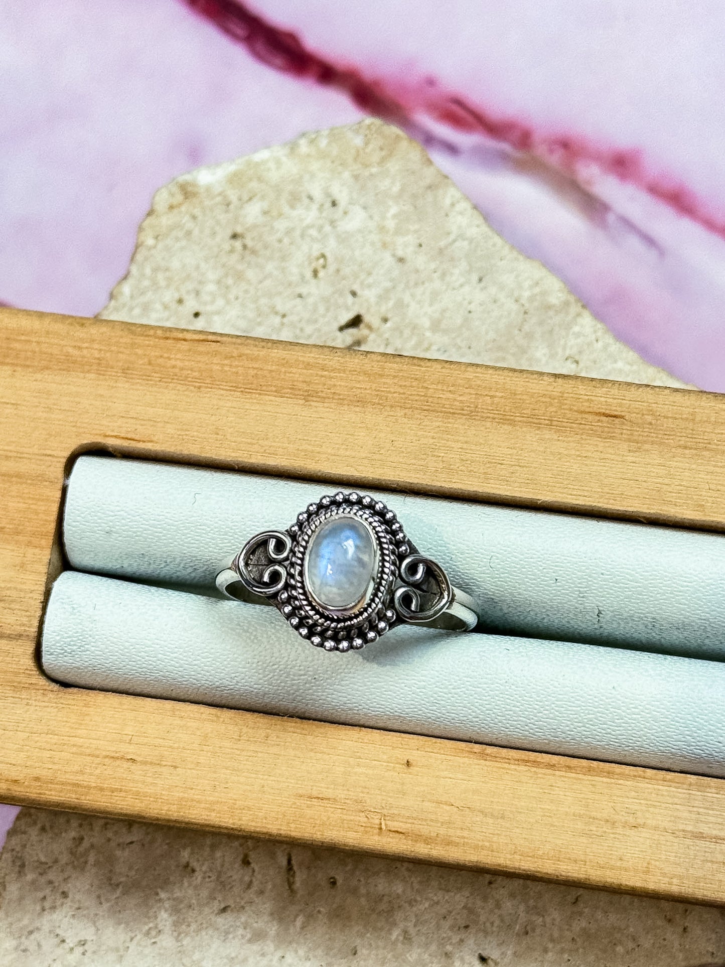 Moonstone Rings - Filigree