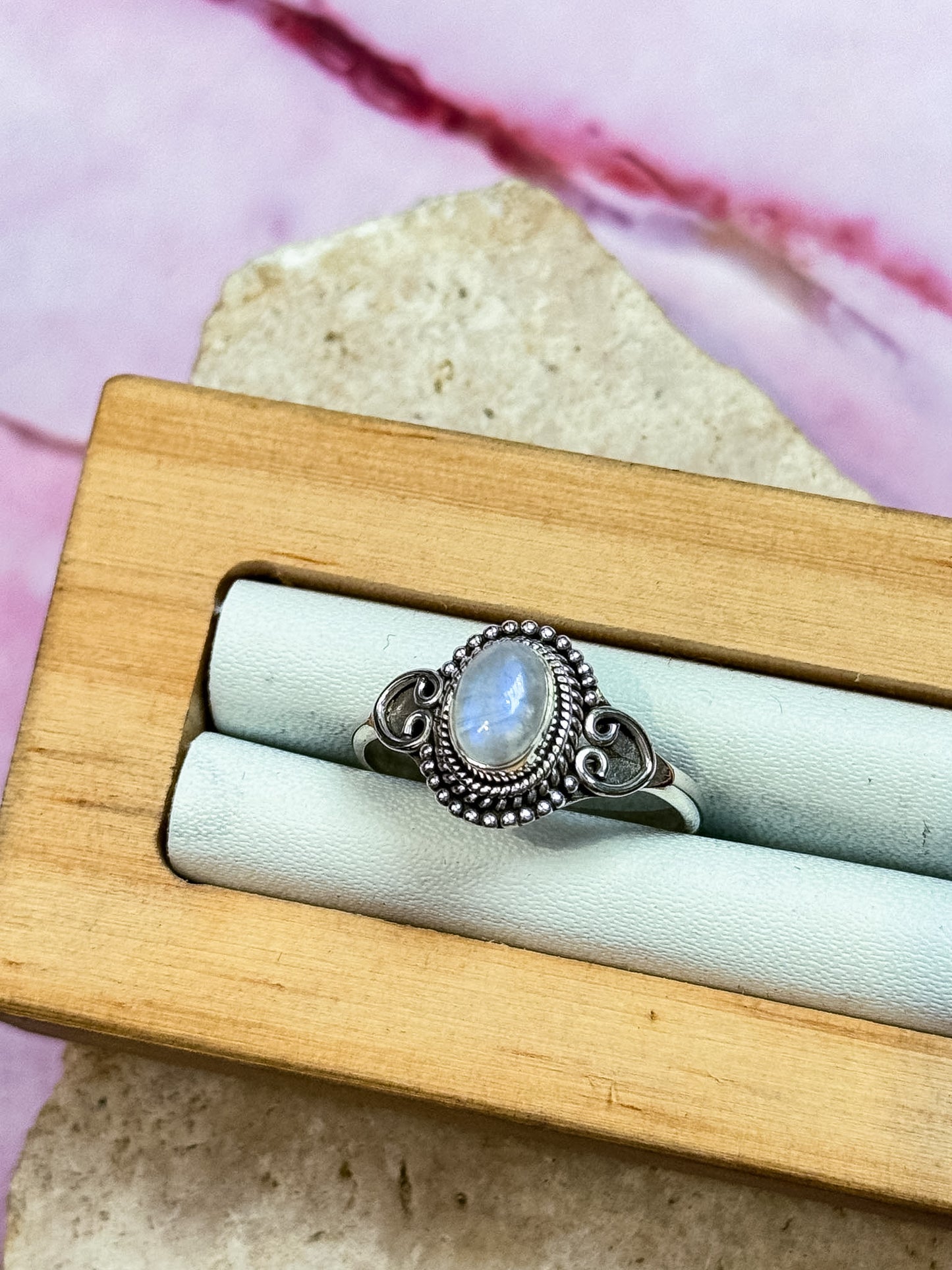 Moonstone Rings - Filigree