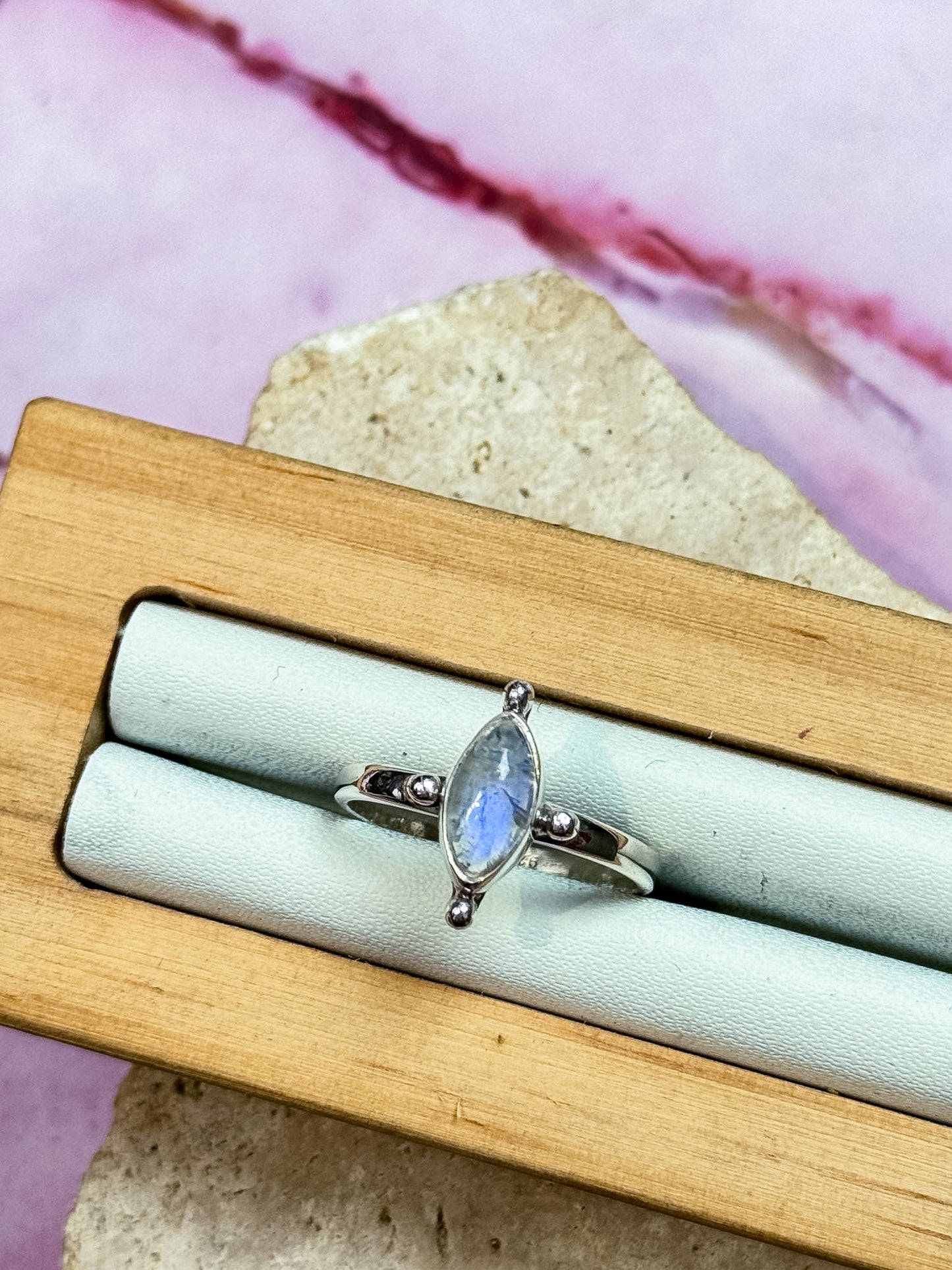 Moonstone Rings - Boho Cat Eye