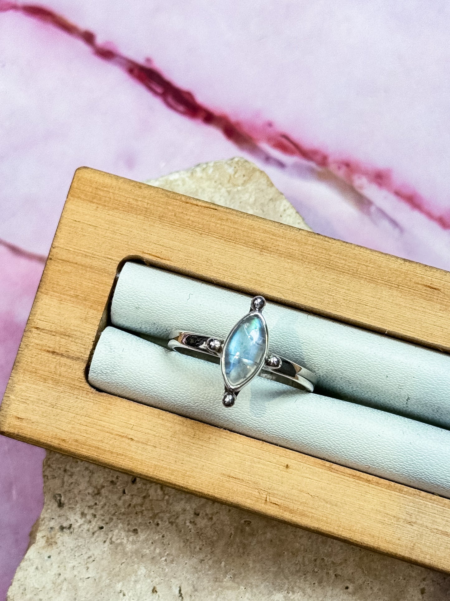 Moonstone Rings - Boho Cat Eye