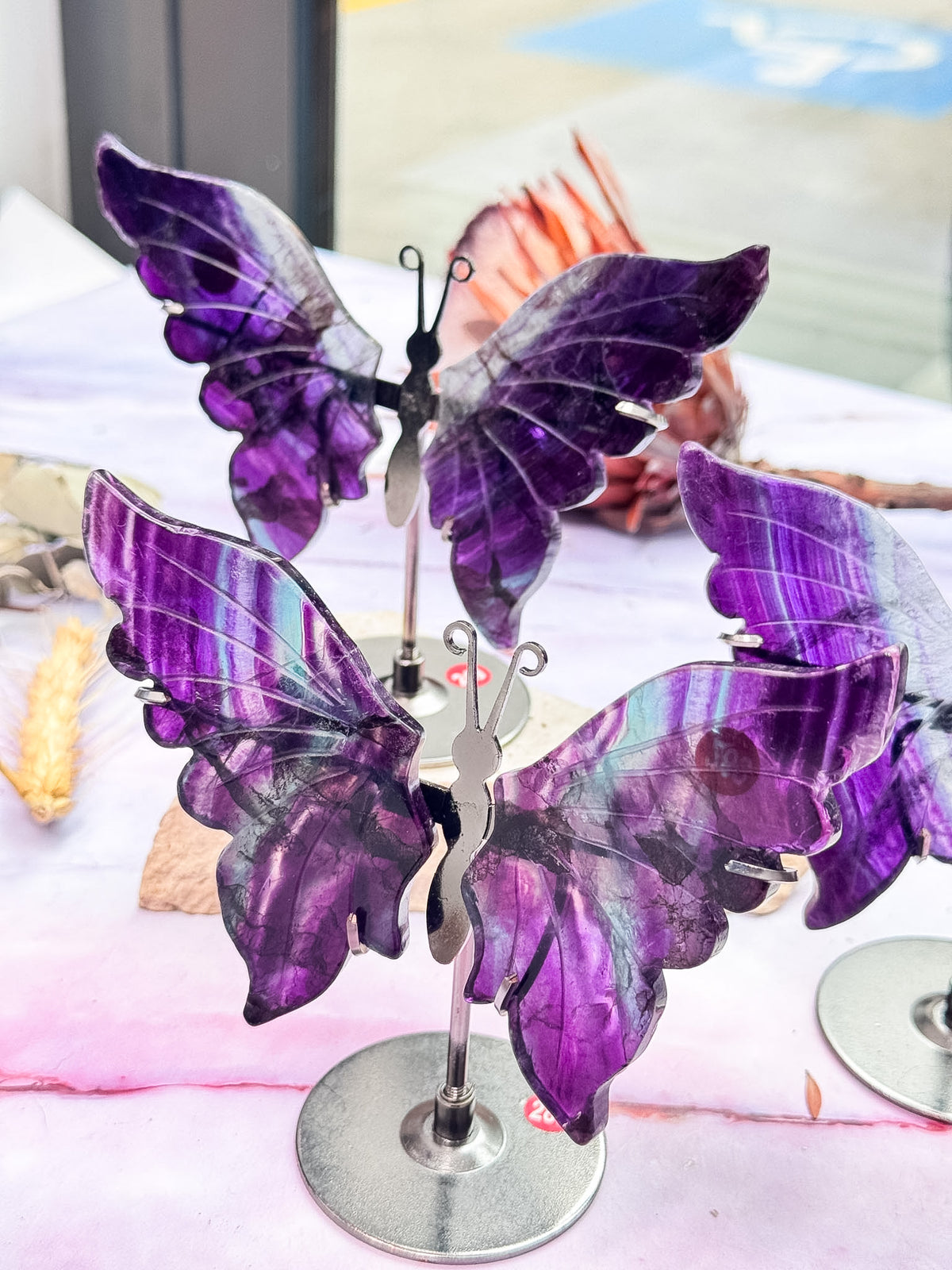 Fluorite Butterfly Wing Pairs