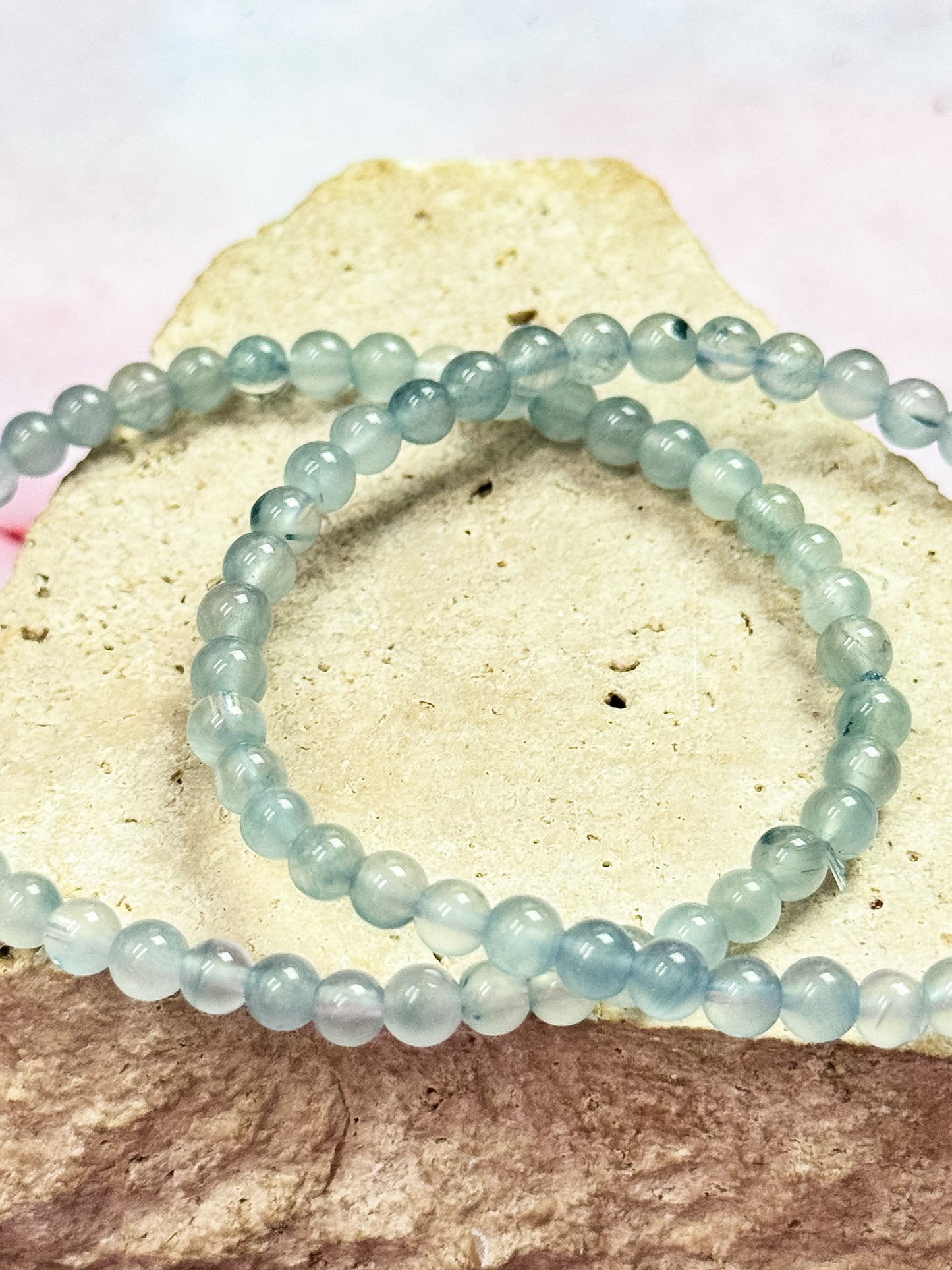 Blue Needle Hair Quartz Bracelet