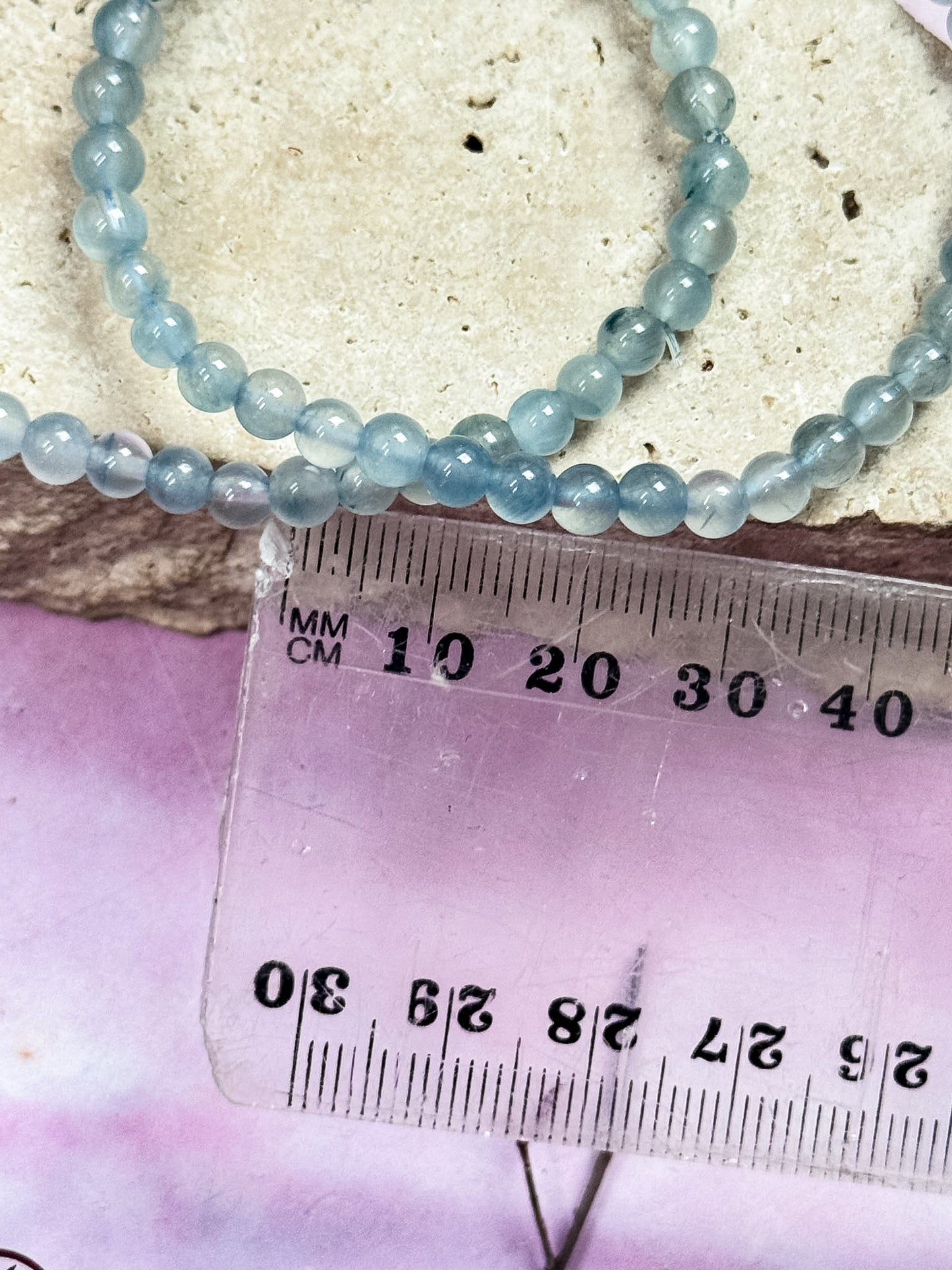 Blue Needle Hair Quartz Bracelet
