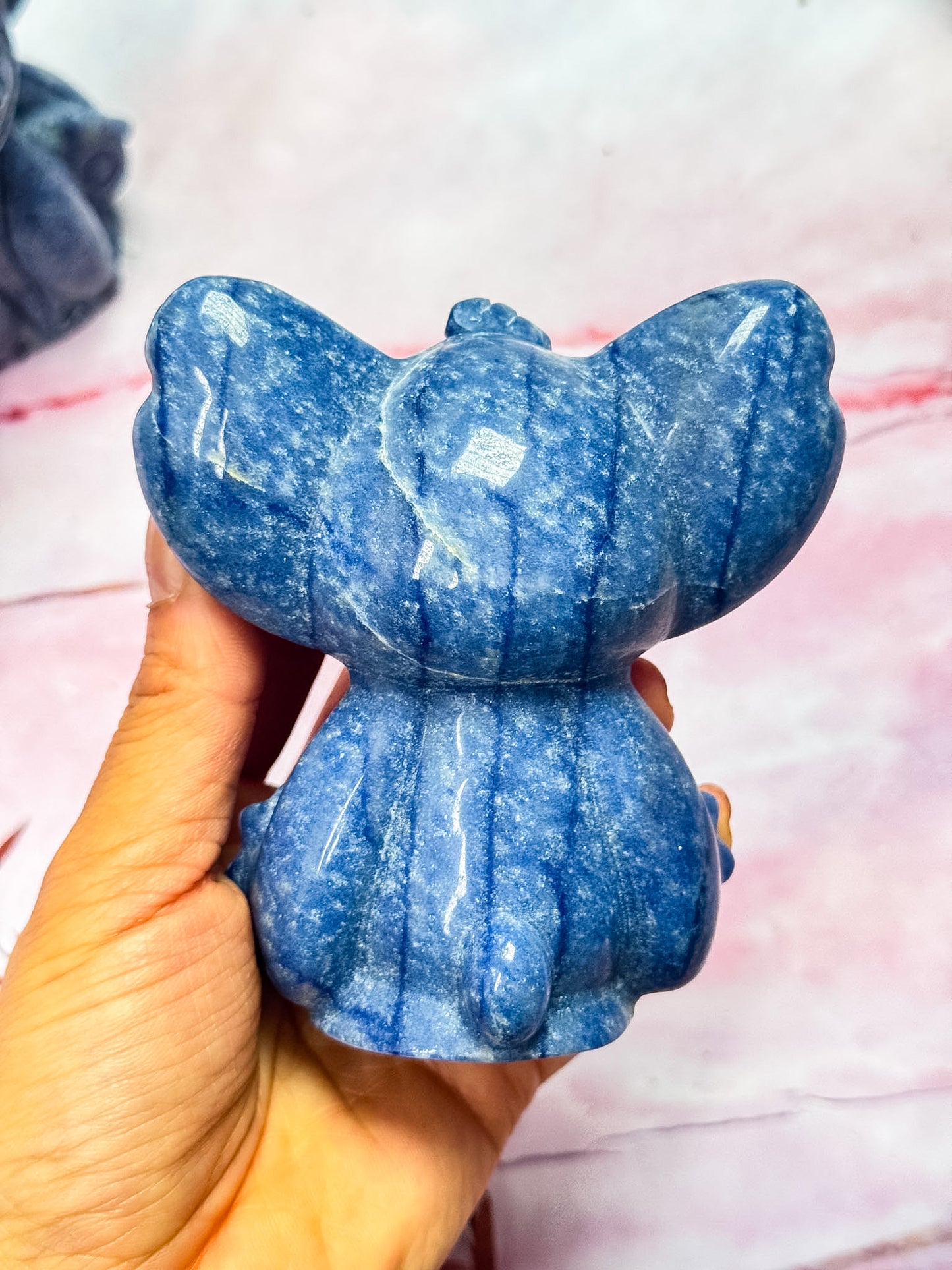 Blue Aventurine Stitch Carvings
