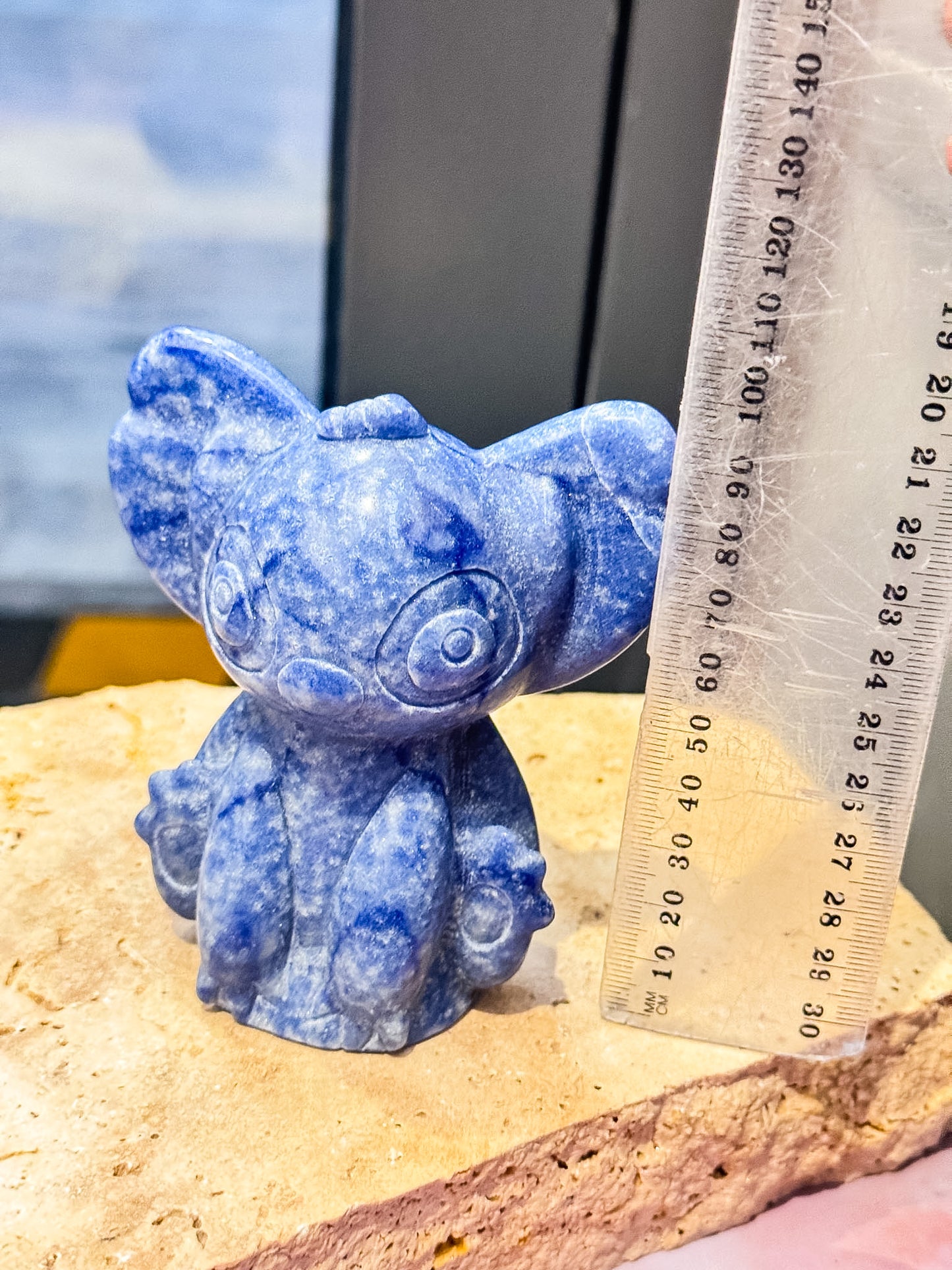 Blue Aventurine Stitch Carvings