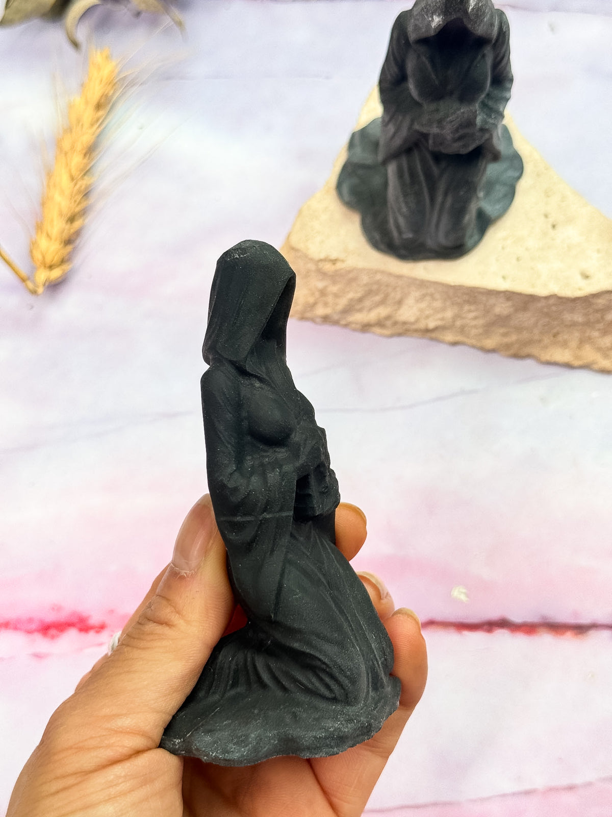 Obsidian Witch Carvings