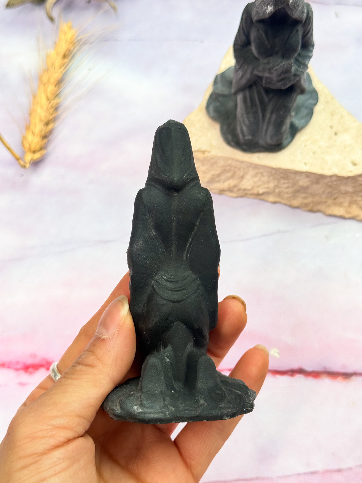 Obsidian Witch Carvings