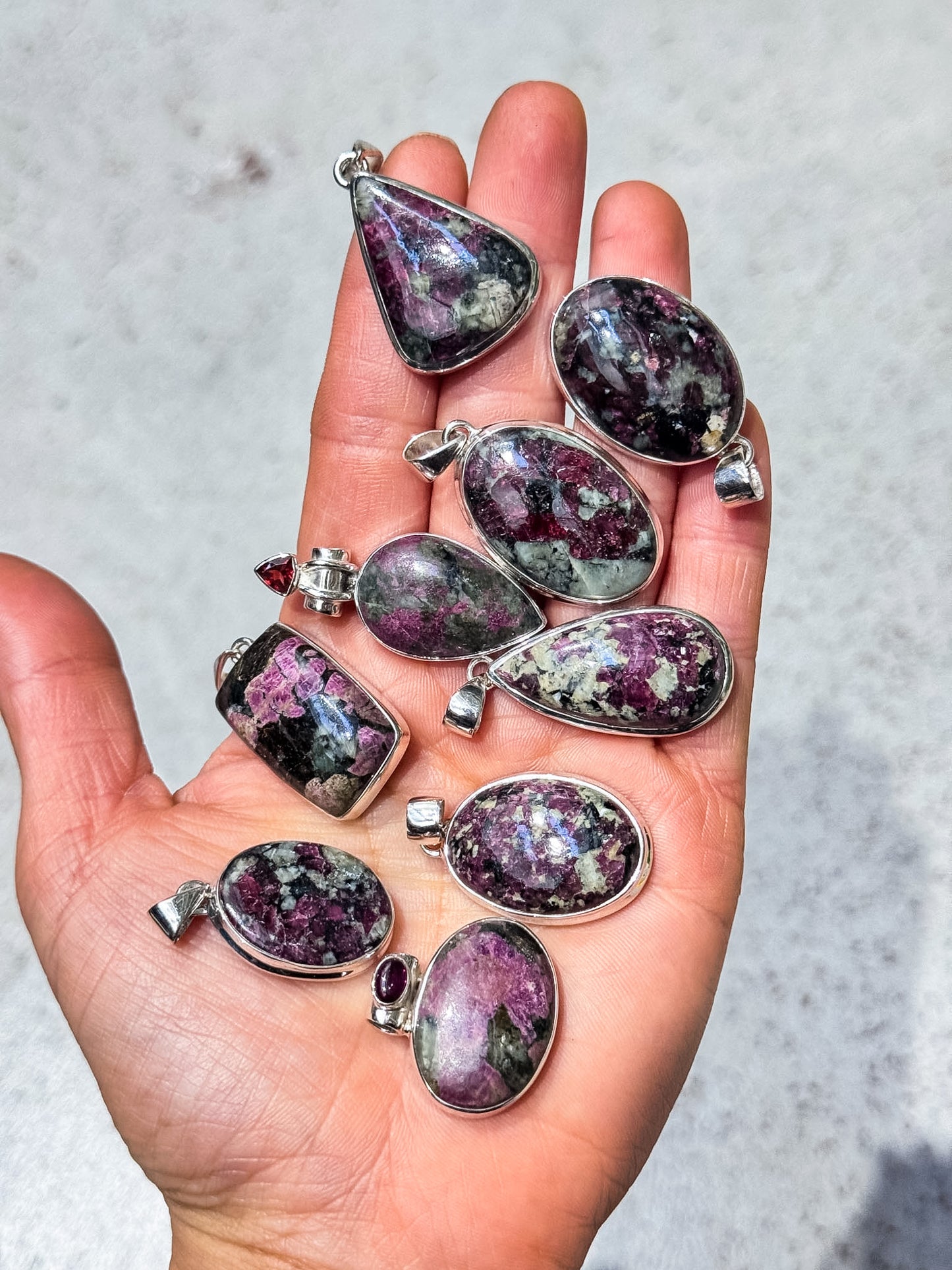 Eudiyalite Pendants