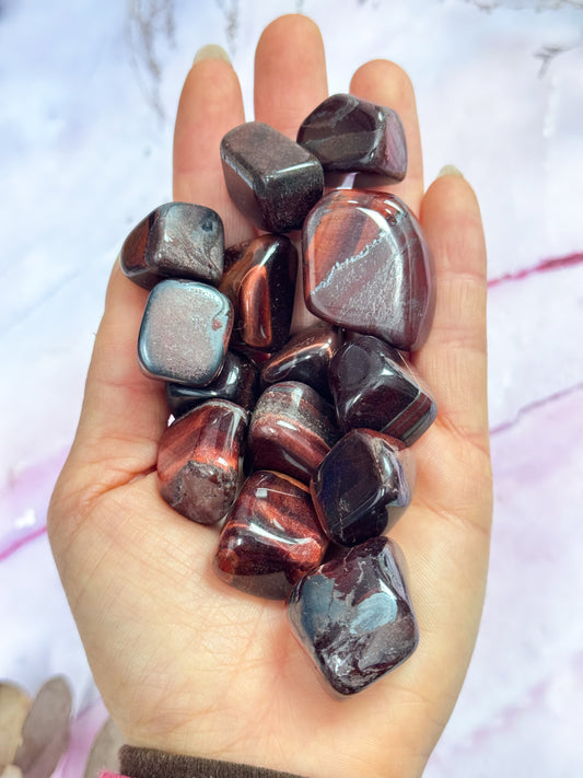 Red Tigers Eye Tumbles