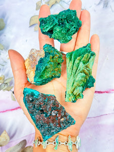 Dioptase and Malachite Specimens