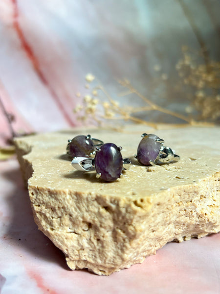 Amethyst Rings: Non-Sterling Silver