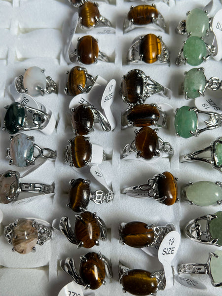 Tigers Eye Rings: Non-Sterling Silver