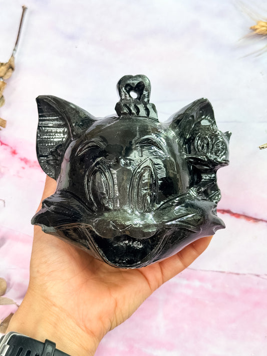 Black Jasper Tom and Jerry Carving