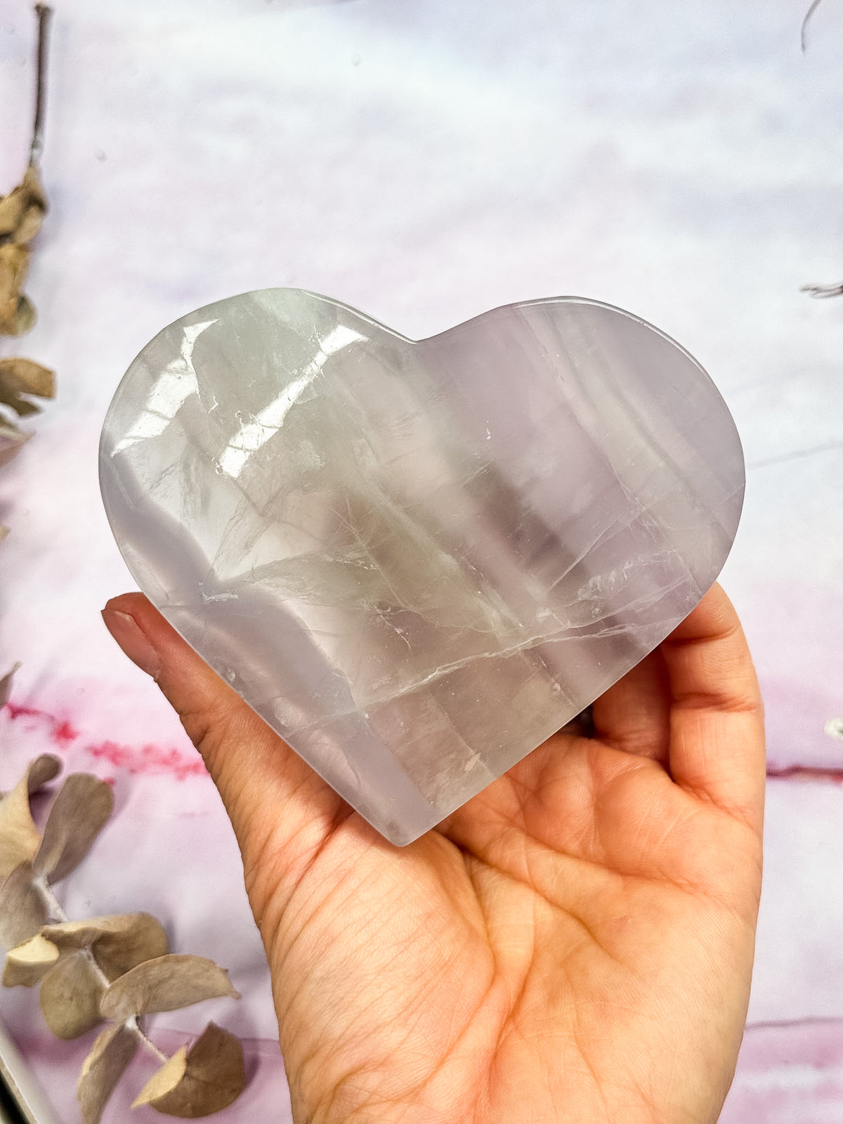 Pastel Fluorite Heart
