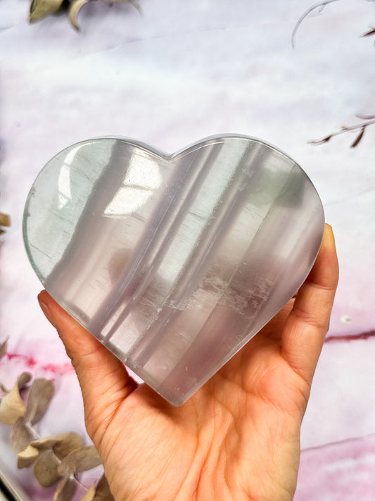Pastel Fluorite Heart