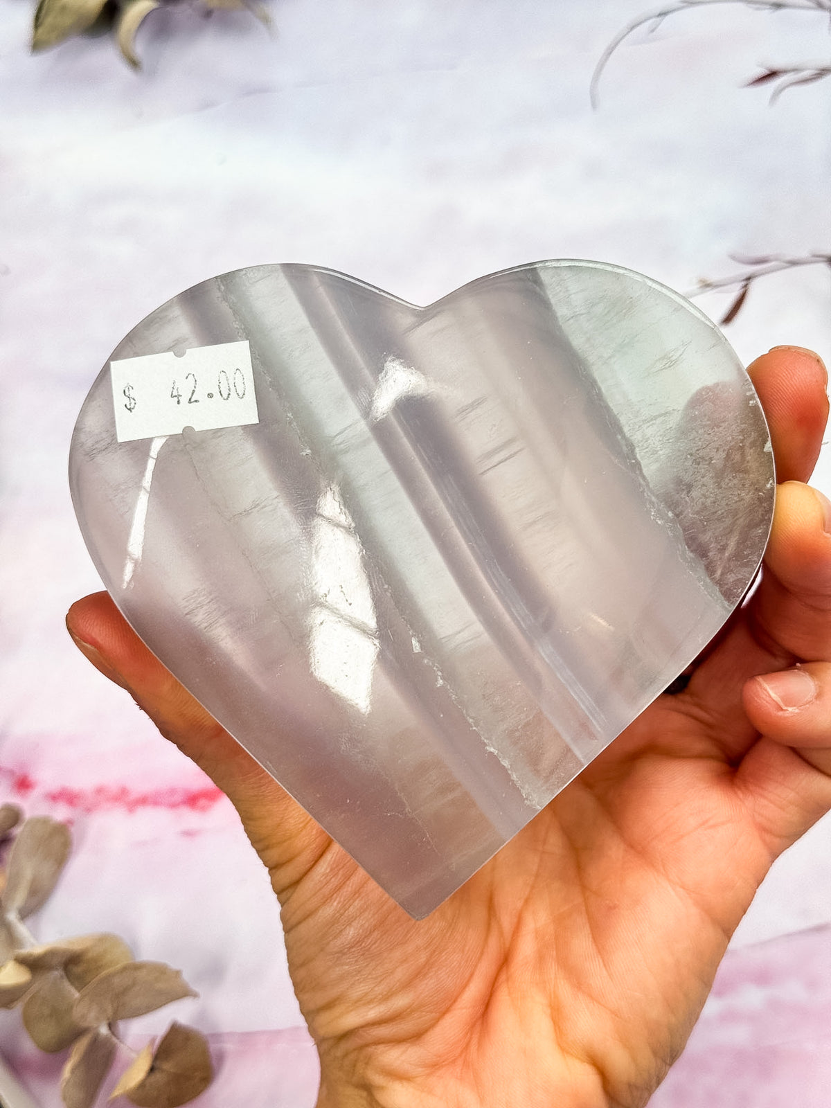 Pastel Fluorite Heart