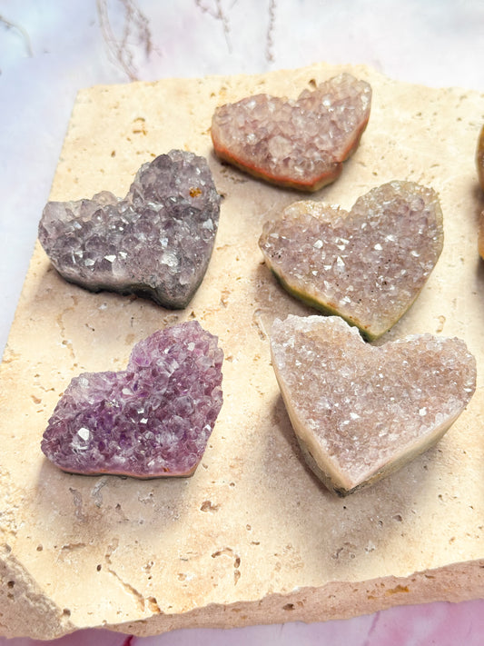 Crystal Cluster Hearts