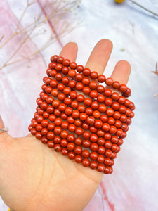 Red Jasper Bead Bracelets