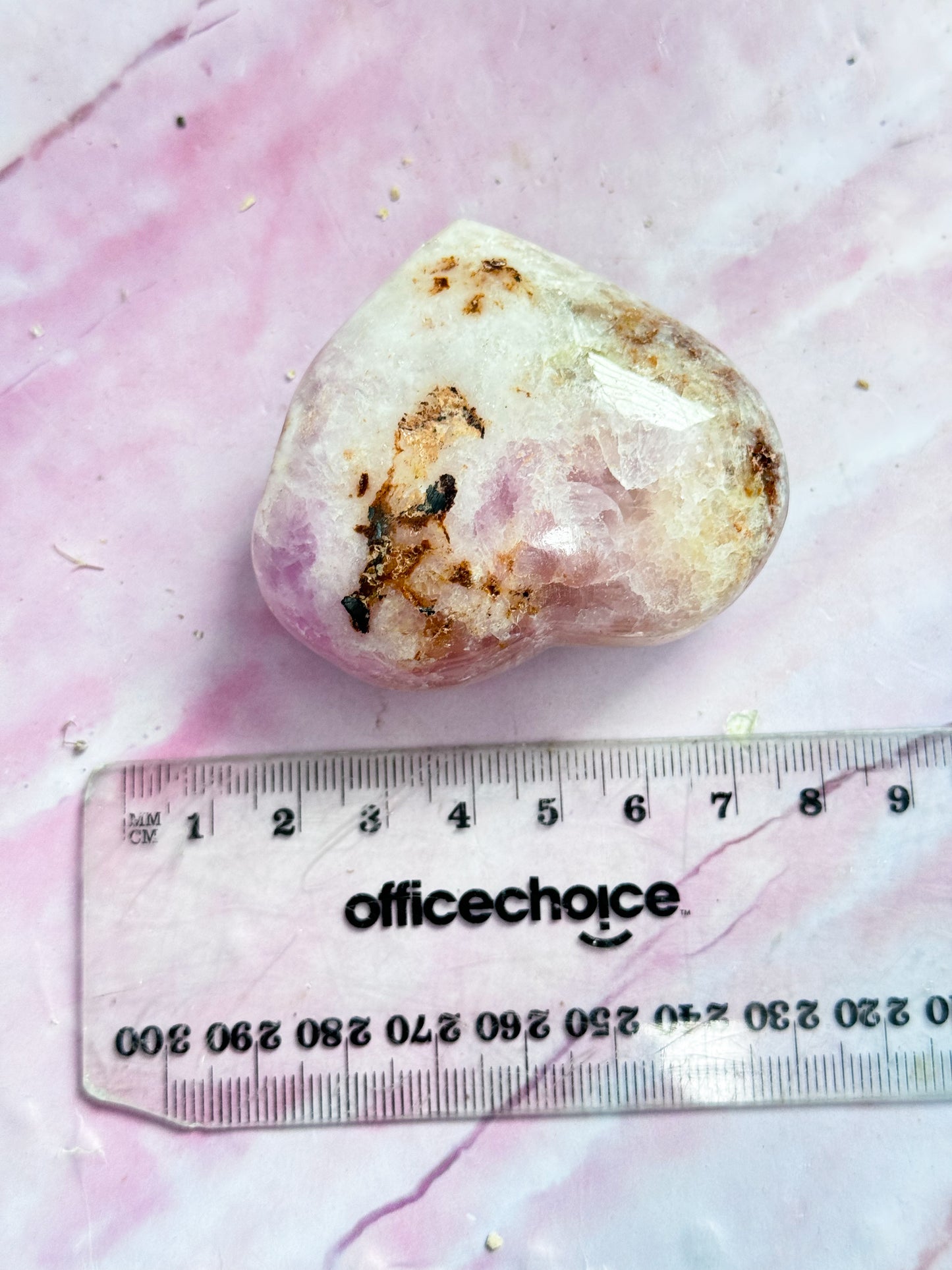 Pink Aragonite Hearts