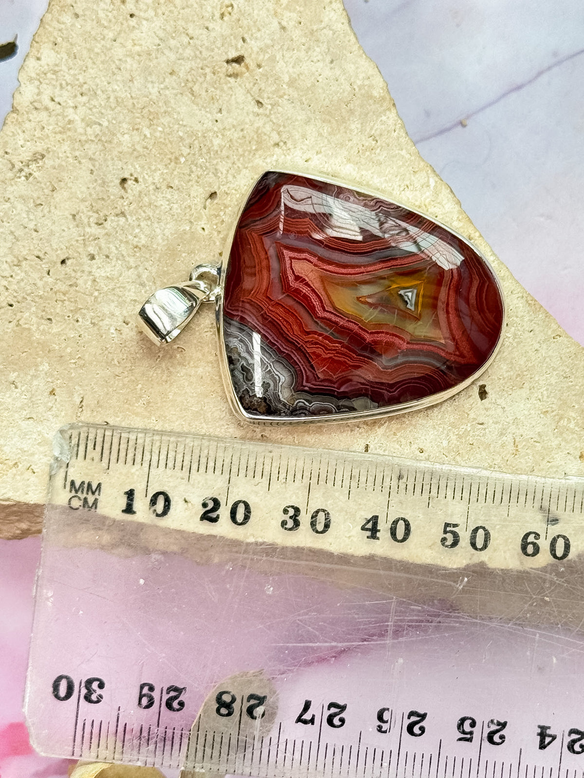 Laguna Crazy Lace Agate Pendant