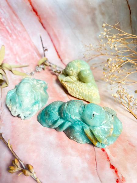 Blue Jasper Carvings