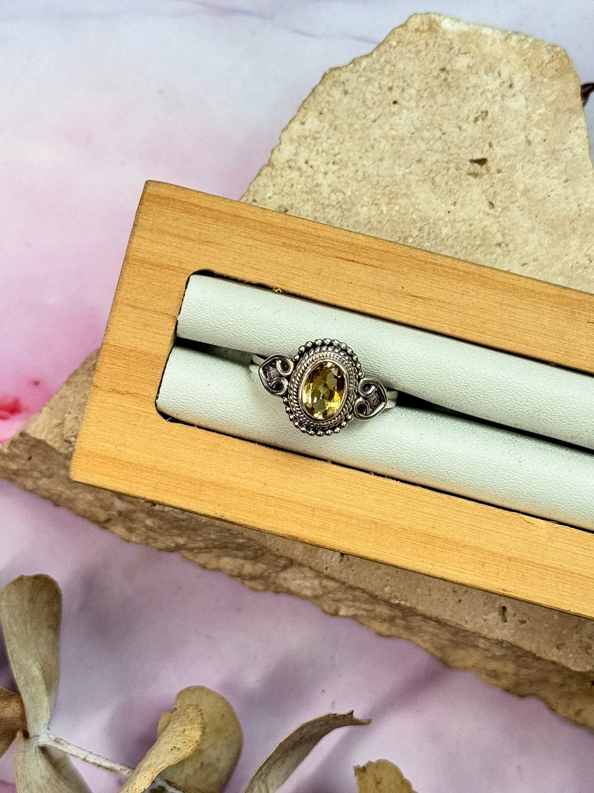 Filigree Citrine Rings