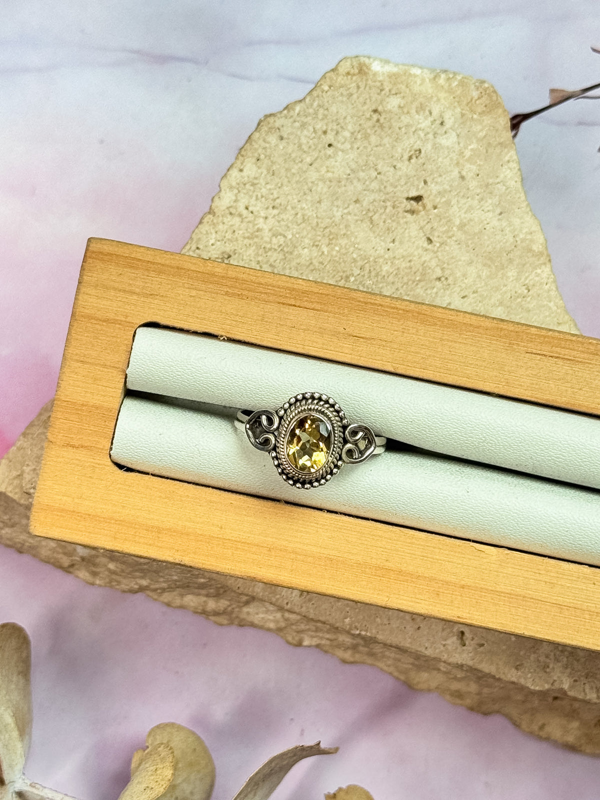 Filigree Citrine Rings