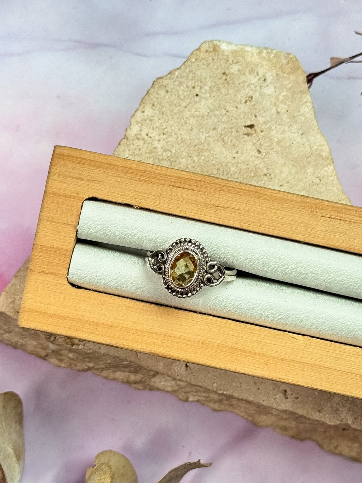 Filigree Citrine Rings