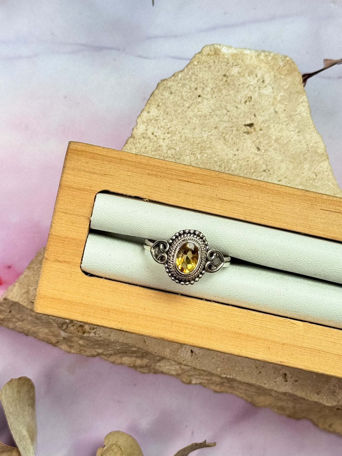 Filigree Citrine Rings