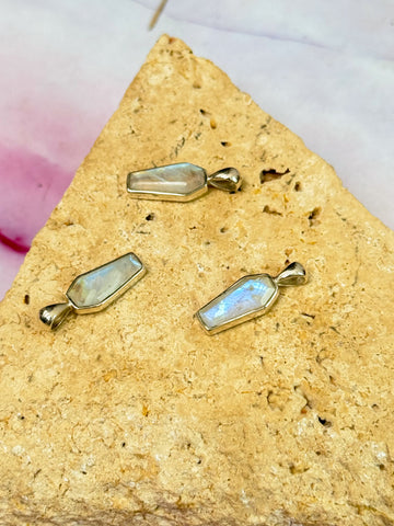 Moonstone Coffin Necklaces