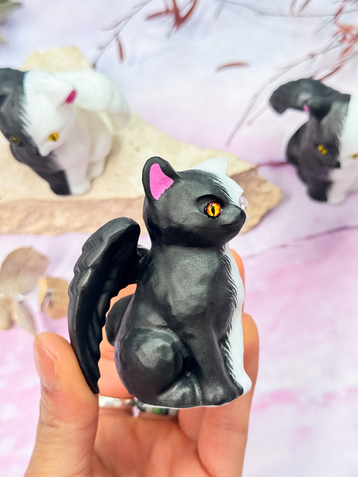White Jade Flying Cats