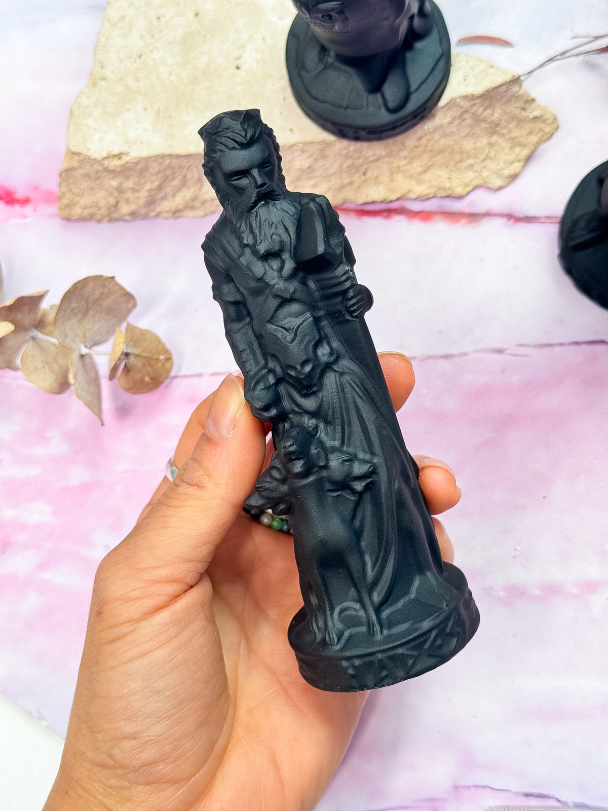 Obsidian God Carvings