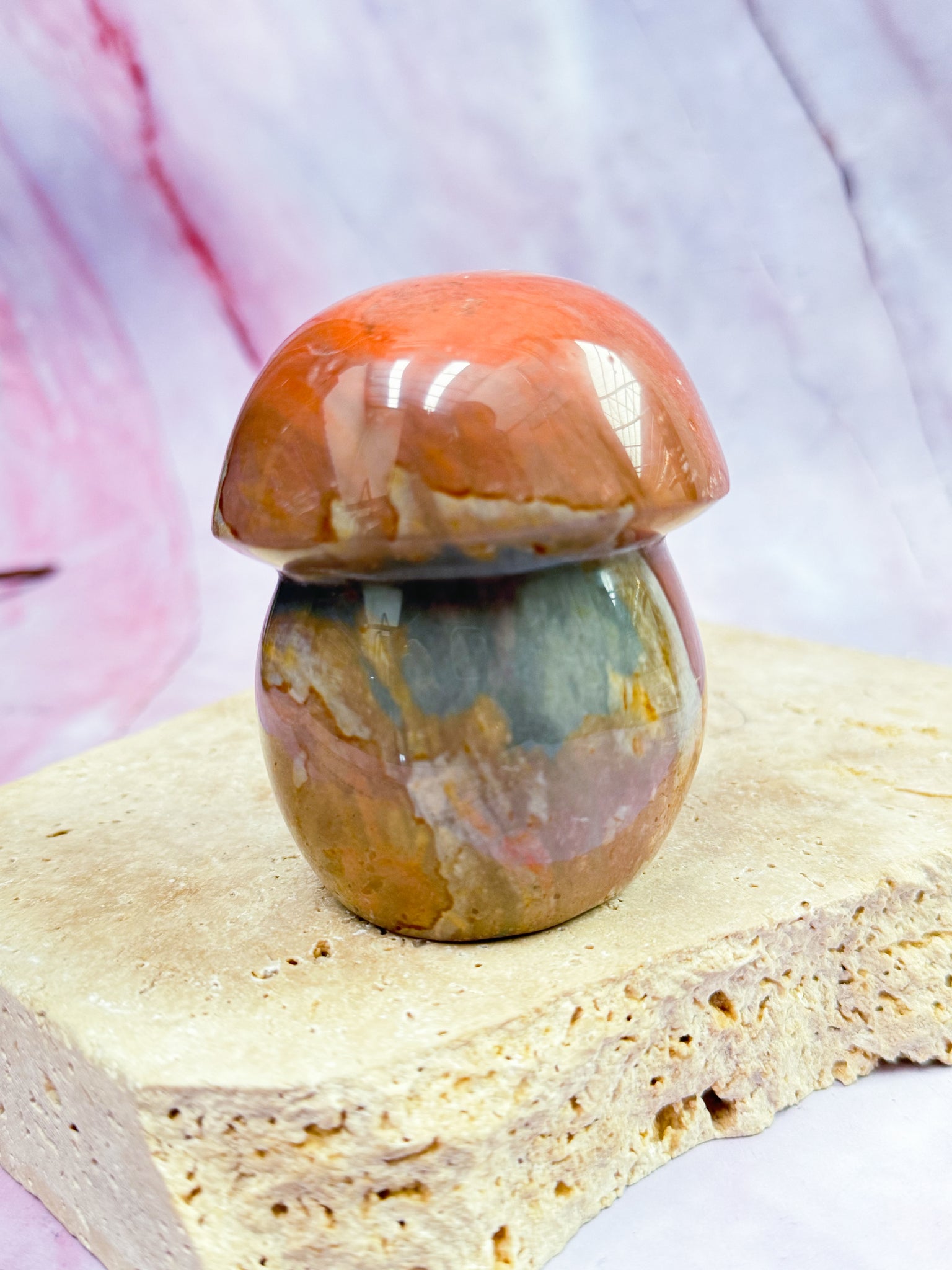 Polychrome Jasper Mushroom